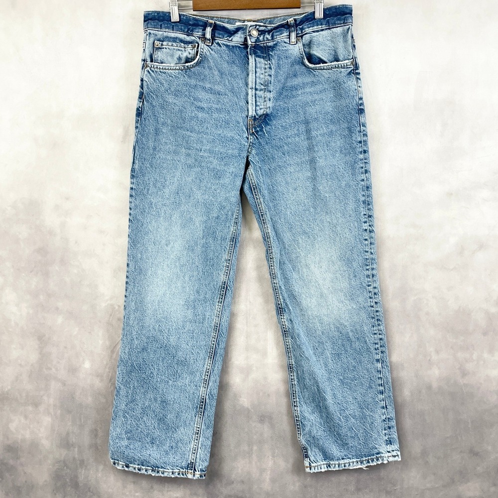 Zara Women Jeans Size 8 Straight Leg Minimal Casual Streetwear Preppy Classic